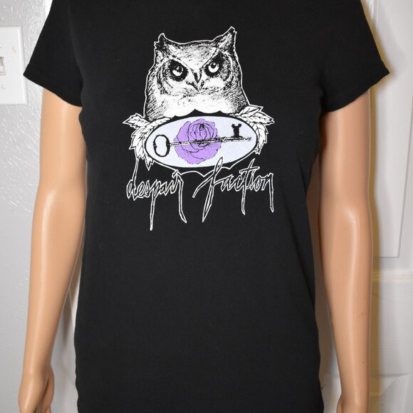 Vintage AFI Despair Faction T-shirt Owl Key Rose medium Davey Havok Blaqk Audio - Picture 3 of 5